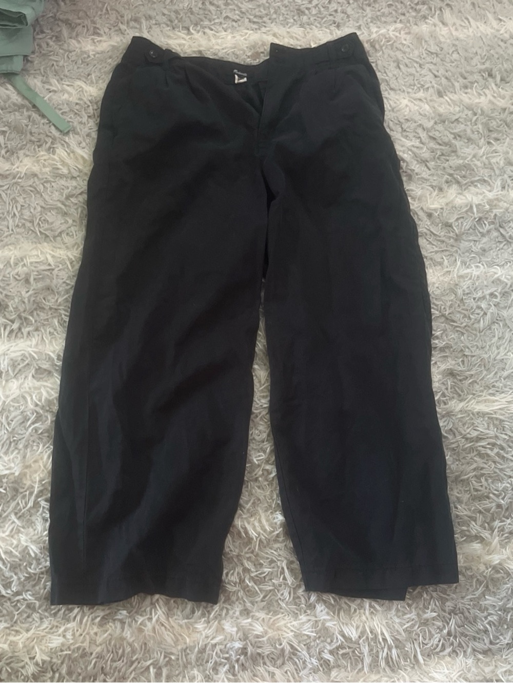 Madewell Black plain trouser pants